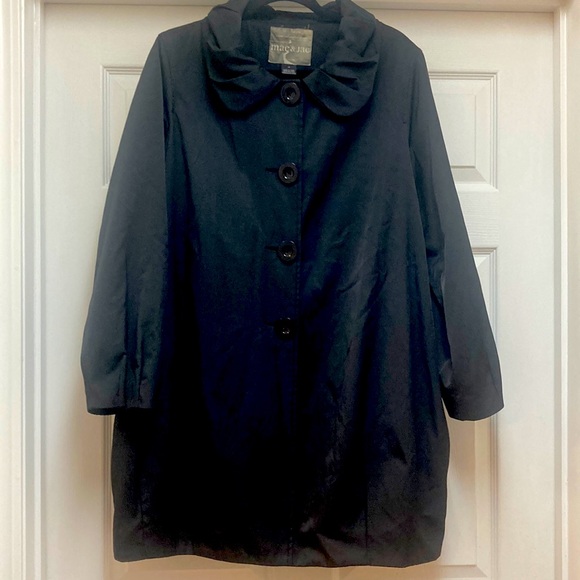 Mac & Jac Black Coat    Size 14 - Picture 3 of 11